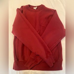 Dark red champion crewneck